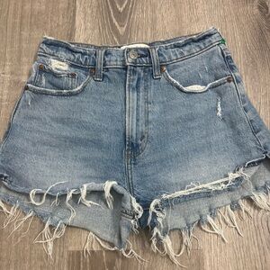 Abercrombie women’s jean shorts size 26/2 curve love